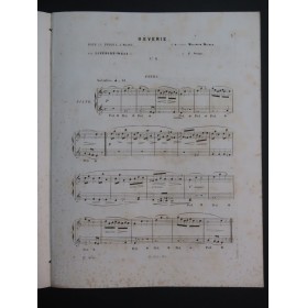 LEFÉBURE-WÉLY Rêverie Piano 4 mains ca1855