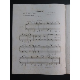 LEFÉBURE-WÉLY Rêverie Piano 4 mains ca1855