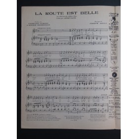 SZULC Joseph La Route est Belle Chant Piano 1930