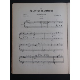 RITTER Théodore Le Chant du Braconnier Piano 4 mains