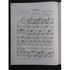 D'ADHÉMAR Ab. Joliette Chant Piano ca1840