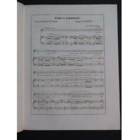 HALEVY F. Sisca L'Albanaise Chant Piano ca1840