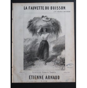 ARNAUD Étienne La Fauvette du Buisson Chant Piano 1853