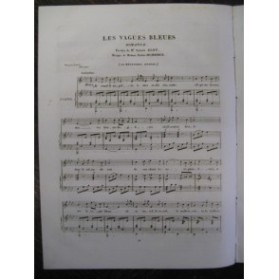 DUCHAMBGE Pauline Les Vagues Bleues Piano Chant 1834