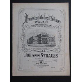 STRAUSS Johann Freuet Euch Des Lebens op 340 Piano 1870