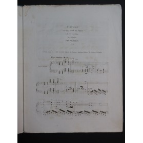 THALBERG S. Fantaisie Straniera Bellini op 9 Piano ca1840