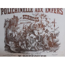 BOUSQUET N. Polichinelle aux Enfers Piano ca1850