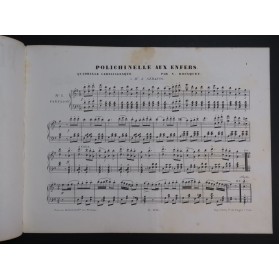 BOUSQUET N. Polichinelle aux Enfers Piano ca1850