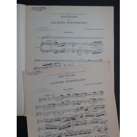 GAUBERT Philippe Nocturne et Allegro Scherzando Piano Flûte