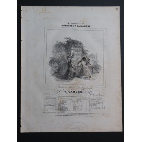 GABUSSI Vincenzo L'Offrande à la Madone Chant Piano ca1840