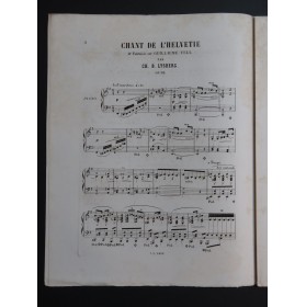 LYSBERG Ch. B. Chant de l'Helvétie op 95 Piano ca1863