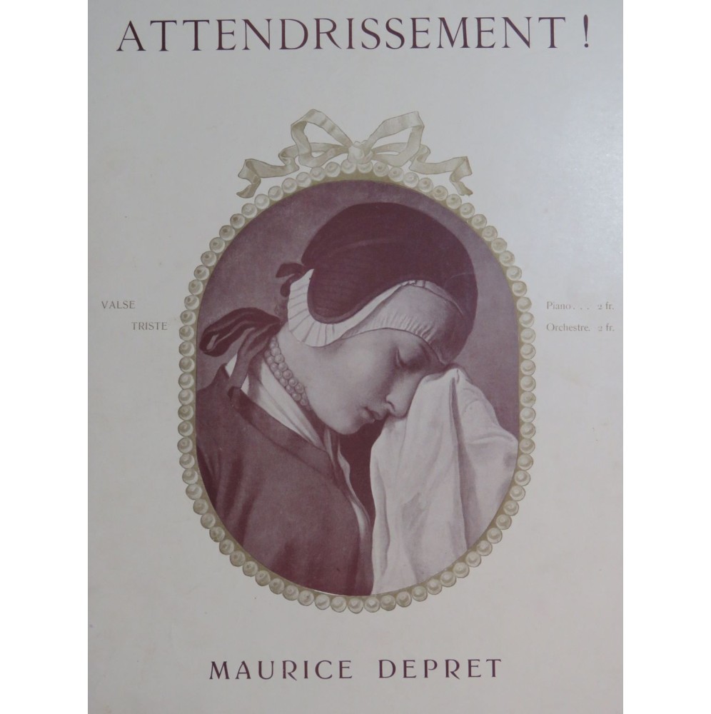 DEPRET Maurice Attendrissement Piano 1904