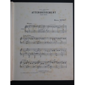 DEPRET Maurice Attendrissement Piano 1904