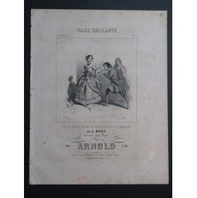 ARNOLD Valse Brillante Chant Piano ca1840