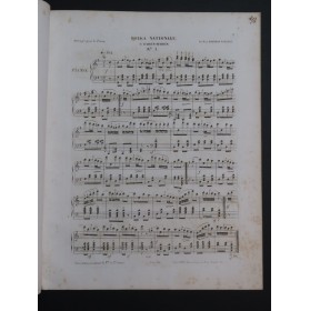 BOHLMAN SAUZEAU Henri La Polka Nationale 2 Pièces Piano ca1844