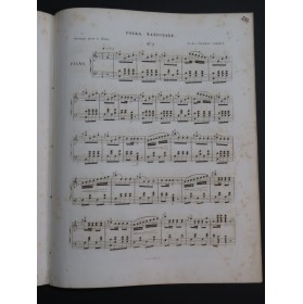 BOHLMAN SAUZEAU Henri La Polka Nationale 2 Pièces Piano ca1844