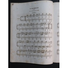 LARSONNEUR Charles La Calabraise Piano 4 mains ca1845