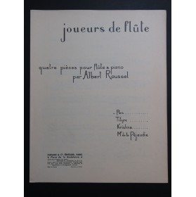 ROUSSEL Albert Joueurs de Flûte No 1 Pan Piano Flûte 1925