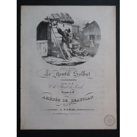 DE BEAUPLAN Amédée Le Gentil Soldat Chant Piano ca1830