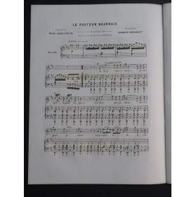 POTHARST Jacques Le Pasteur Béarnais Chant Piano ca1850