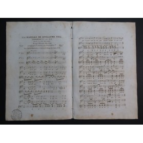 BRUGUIÈRE Edouard La Chapelle de Guillaume Tell Chant Guitare ca1830