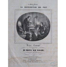 DE KOOK Paul La Distribution des prix Chant Piano ca1850