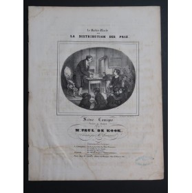 DE KOOK Paul La Distribution des prix Chant Piano ca1850