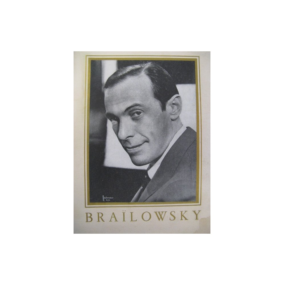 Programme Récital Braïlowsky 1948