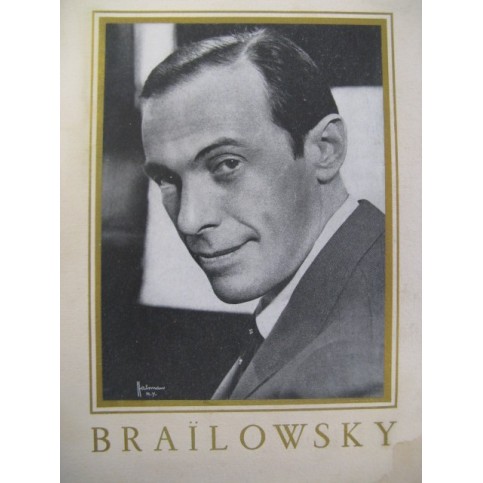 Programme Récital Braïlowsky 1948