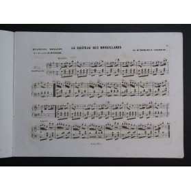 BOHLMAN SAUZEAU Henri Le Chateau des Brouillards Piano ca1848