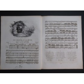 BRUGUIERE Édouard Les Sermons et la Danse Chant Piano ou Harpe ca1830