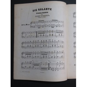 STRAUSS Josef Die Galante op 251 Piano ca1868