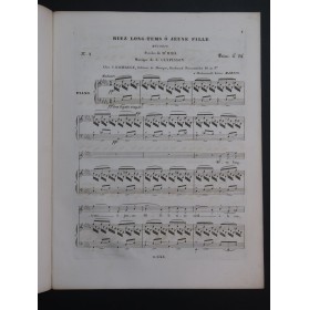 CLAPISSON Louis Riez longtemps ô jeune fille Chant Piano ca1840