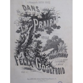 GODEFROID Félix Dans la Prairie Piano ca1885