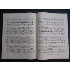 MEYERBEER G. Chant des Moissonneurs Vendéens Chant Piano ca1840