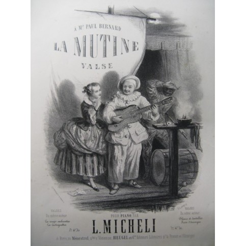 MICHELI L. La Mutine Piano 1858