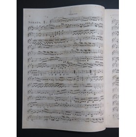 DUSSEK J. L. Trois Sonates op 10 Violon ca1790