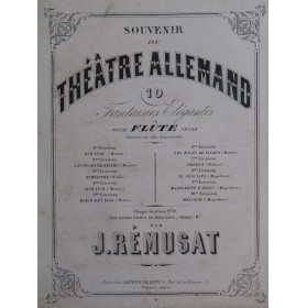 RÉMUSAT Jean Fantaisie sur Don Juan Flûte seule ca1860