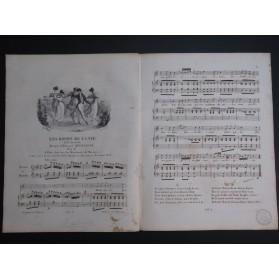 BRUGUIÈRE Édouard Les Roses de la Vie Chant Piano ou Harpe ca1830