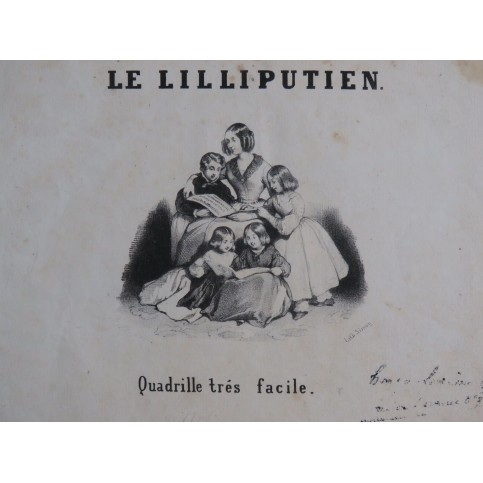 LEVASSEUR Louis Le Lilliputien Quadrille Piano ca1840