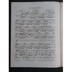 PROCH Heinrich Le Mal du Pays Chant Piano ca1840