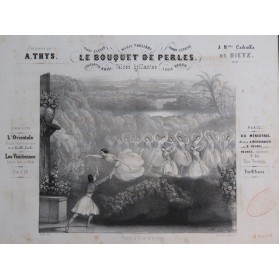 THYS A. Le Bouquet de Perles Valses Brillantes Piano 4 mains ca1843