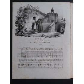 ROMAGNESI Antoine L'Angelus Chant Piano ca1830