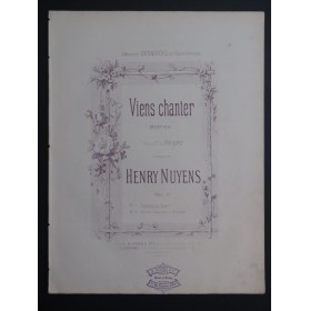 NUYENS Henry Viens chanter Chant Piano