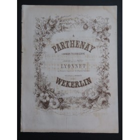 WEKERLIN J. B. A Parthenay Chant Piano XIXe siècle