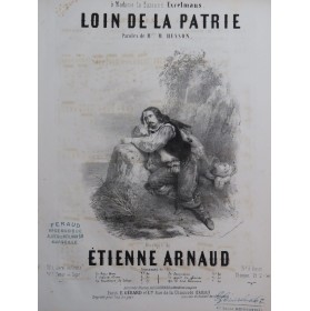 ARNAUD Etienne Loin de la Patrie Chant Piano ca1860