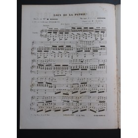 ARNAUD Etienne Loin de la Patrie Chant Piano ca1860