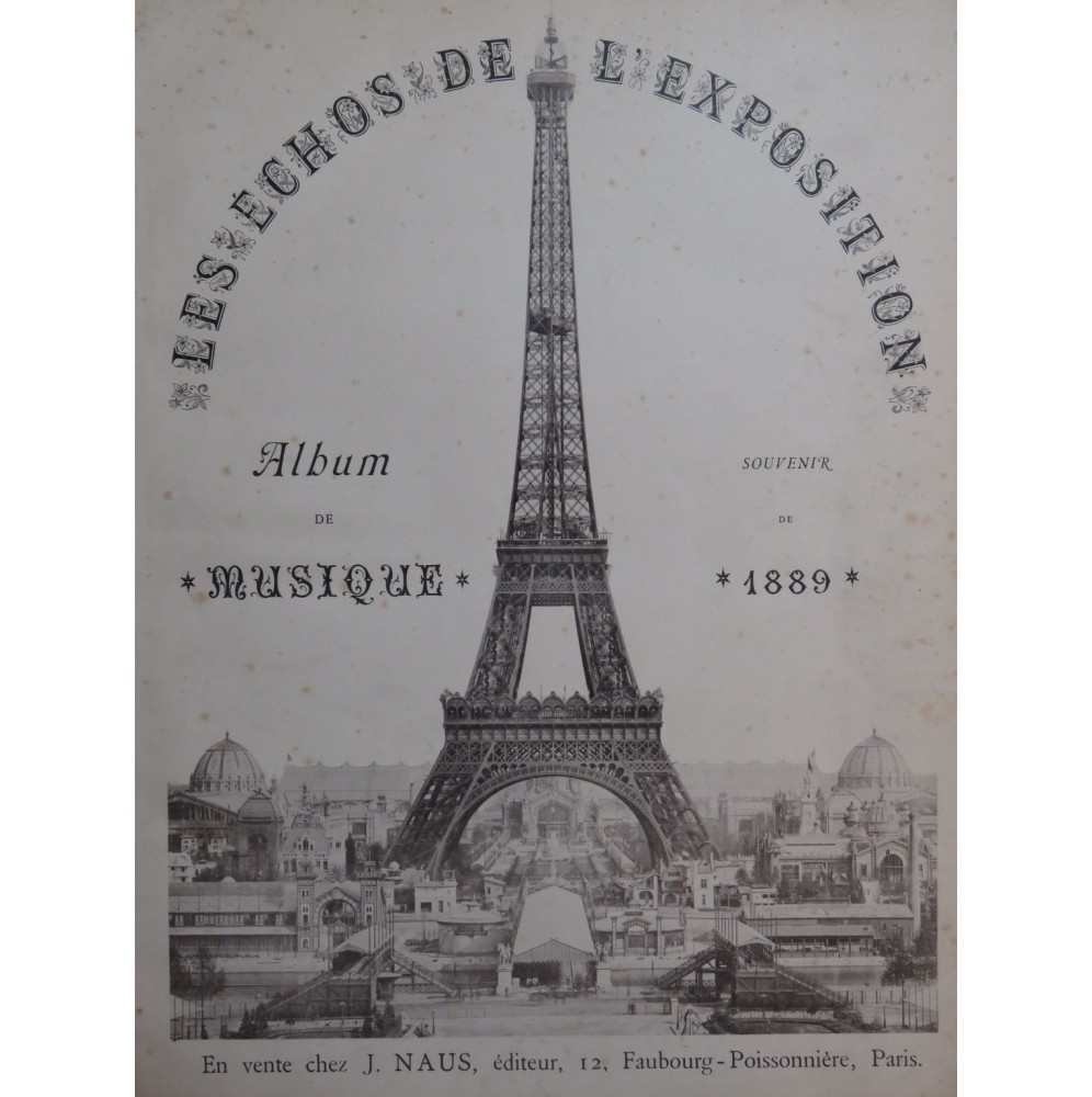 Les Echos de l'Exposition Tour Eiffel Album 14 Pièces Piano 1889