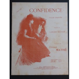 MATHÉ Edouard Confidence Piano ca1905