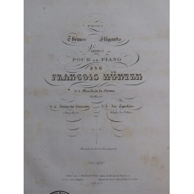 HÜNTEN François Marche de la Norma op 94 Piano ca1838